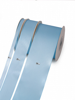Лента атласная 50мм цв. 3105 голубой Magic4Hobby уп. 22,5м (±1м) картон
