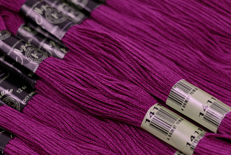 Нитки мулине Цветик-семицветик 10м арт. ПНК набор 7 мотков №2-оранжевый лепесток