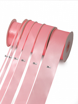 Лента атласная 50мм цв. 3053 св.розовый Magic4Hobby уп. 22,5м (±1м) картон