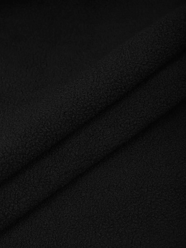 Ткань флис 2-х ст. TBY-0240-F322 240 г/м² 100% ПЭ шир.150см  цв.F322 черный уп.10м