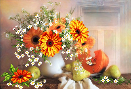 Рисунок на шелке МАТРЕНИН ПОСАД арт.37х49 - 4049 Дары лета