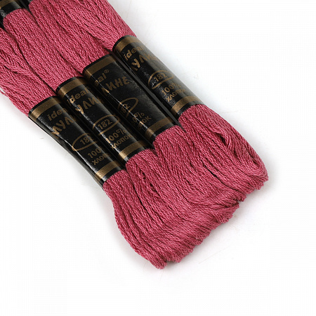 Нитки мулине Цветик-семицветик 10м арт. ПНК набор 7 мотков №2-оранжевый лепесток