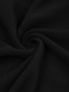 Ткань флис 2-х ст. TBY-0240-F322 240 г/м² 100% ПЭ шир.150см  цв.F322 черный уп.10м