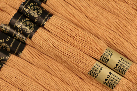 Нитки мулине Цветик-семицветик 10м арт. ПНК набор 7 мотков №2-оранжевый лепесток